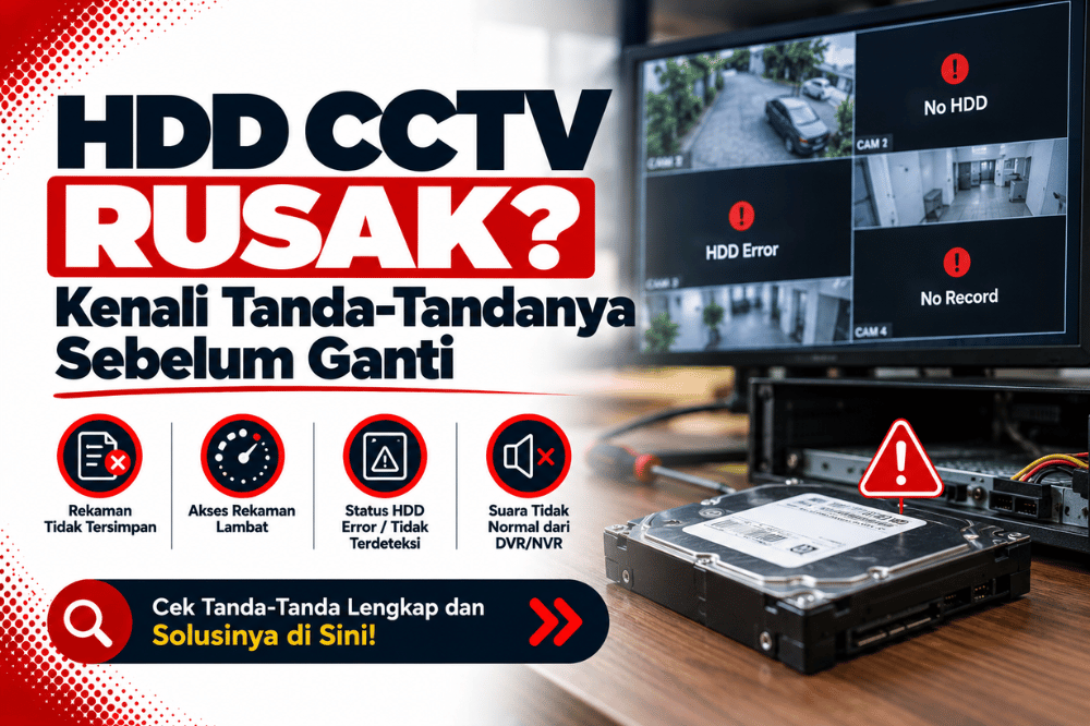 HDD CCTV rusak kenali tanda tandanya sebelum ganti