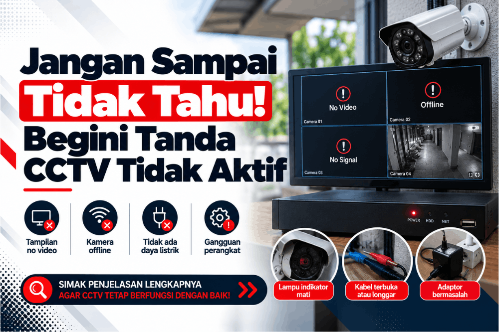 jangan sampai tidak tahu begini tanda CCTV idak aktif