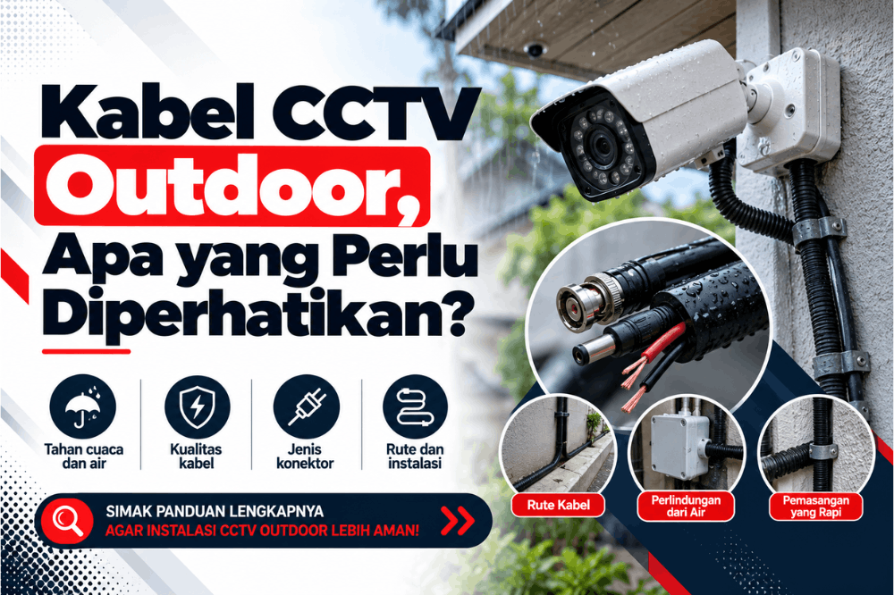 kabel CCTV outdoor apa yang perlu diperhatikan
