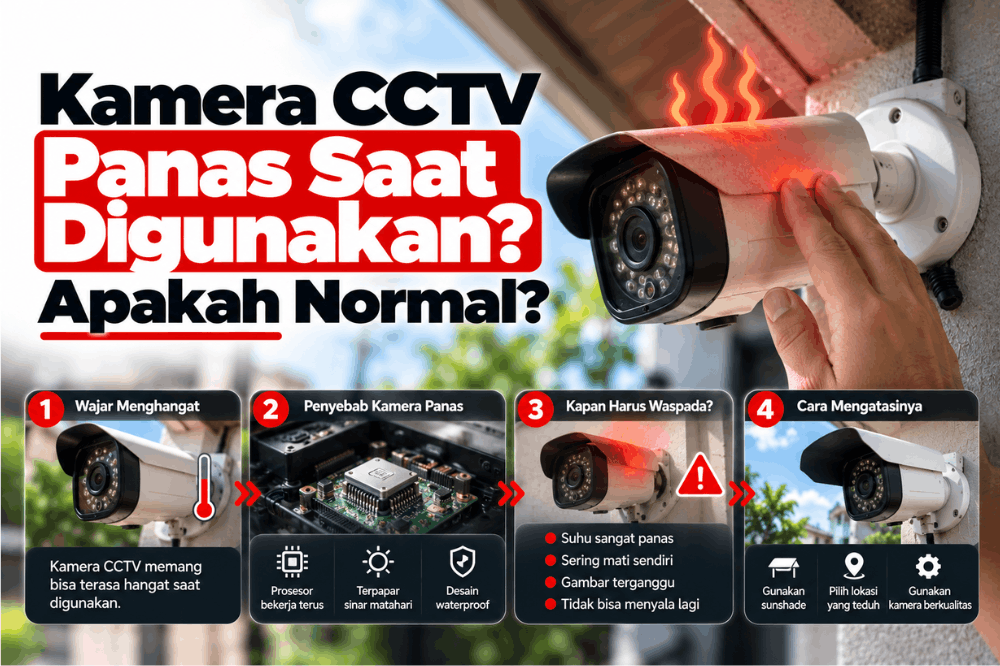 kamera CCTV panas saat digunakan apakah normal