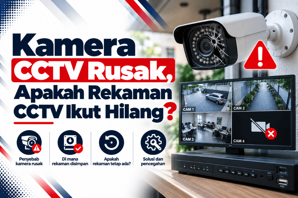 kamera CCTV rusak apakah rekaman CCTV ikut hilang