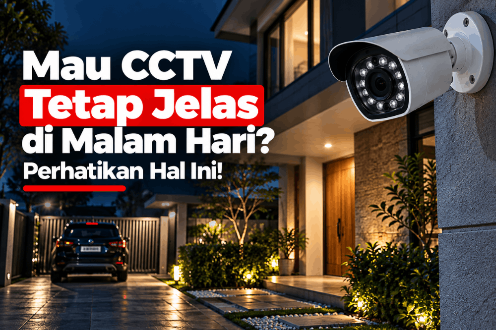 mau CCTV tetap jelas di malam hari perhatikan hal ini