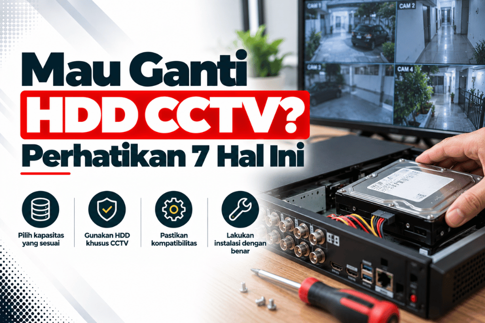 mau ganti HDD CCTV perhatikan 7 hal ini