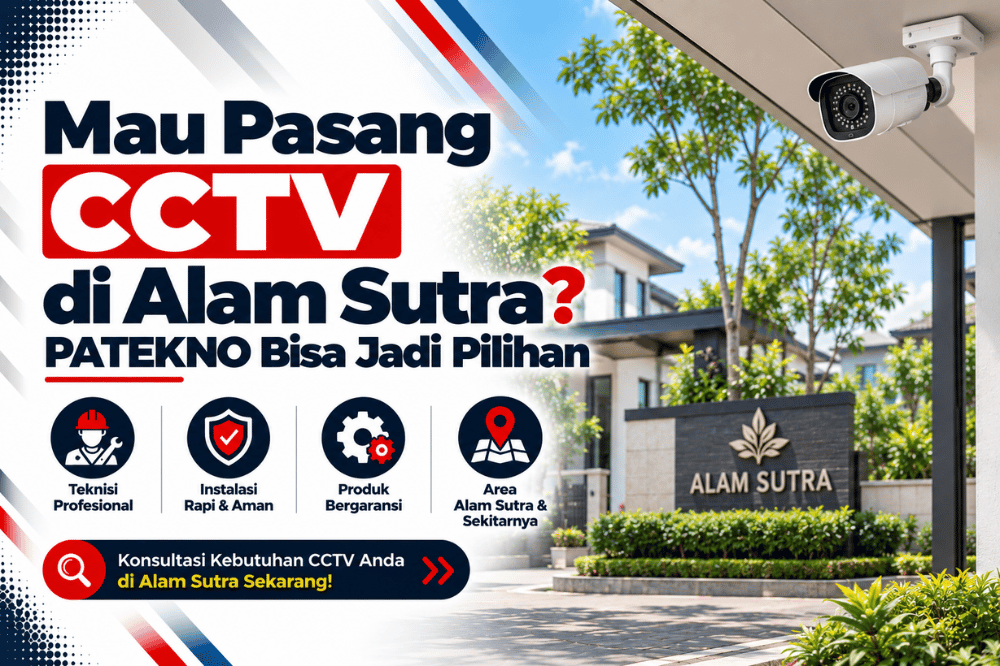 mau pasang CCTV di alam sutra patekno bisa jadi pilihan