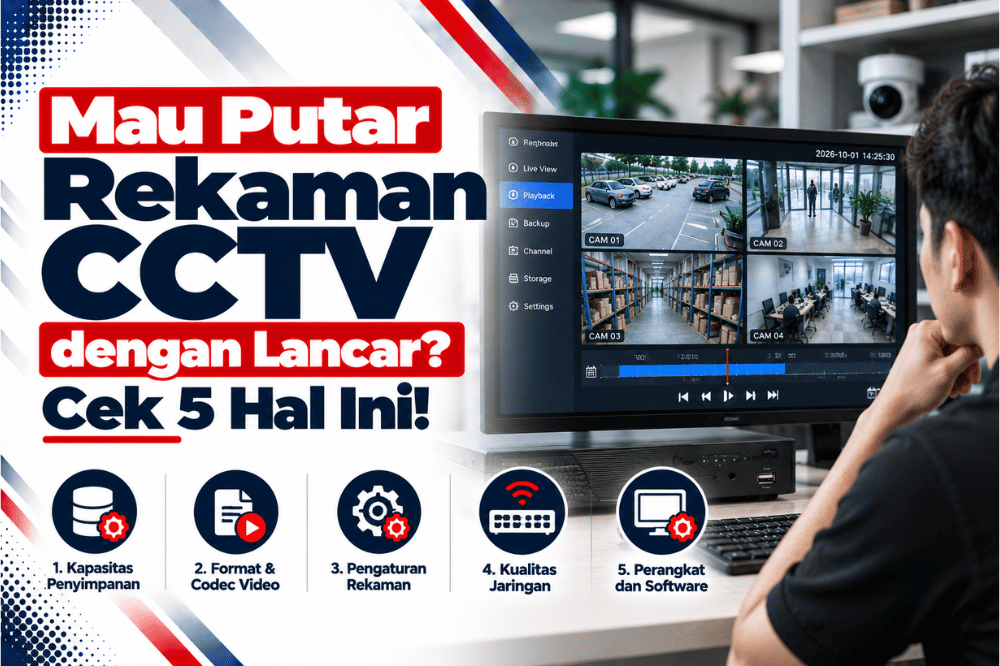 mau putar rekaman CCTV dengan lancar cek 5 hal ini