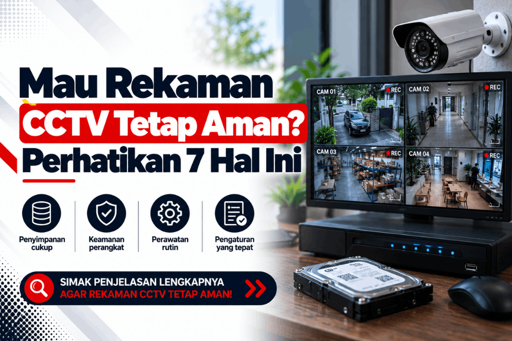 mau rekaman CCTV tetap aman perhatikan 7 hal ini
