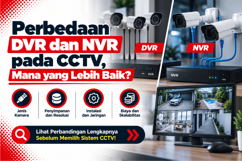 perbedaan DVR dan NVR pada CCTV mana yang lebih baik
