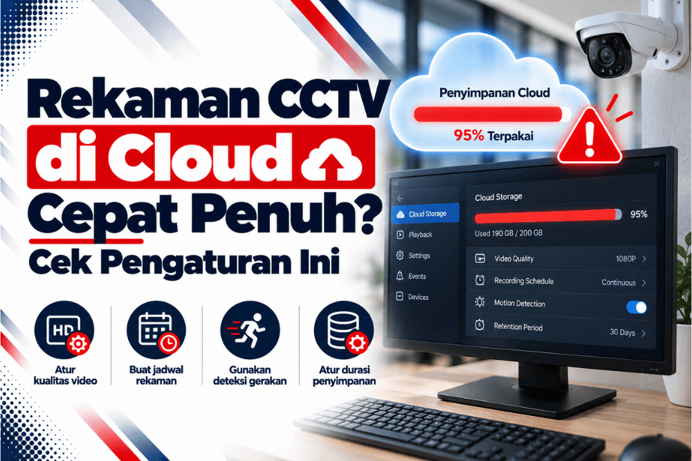 rekaman CCTV di cloud cepat penuh cek pengaturan ini