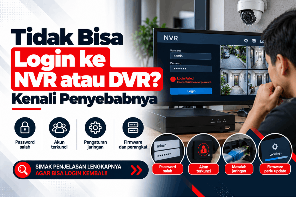 tidak bisa login ke NVR atau DVR kenali penyebabnya